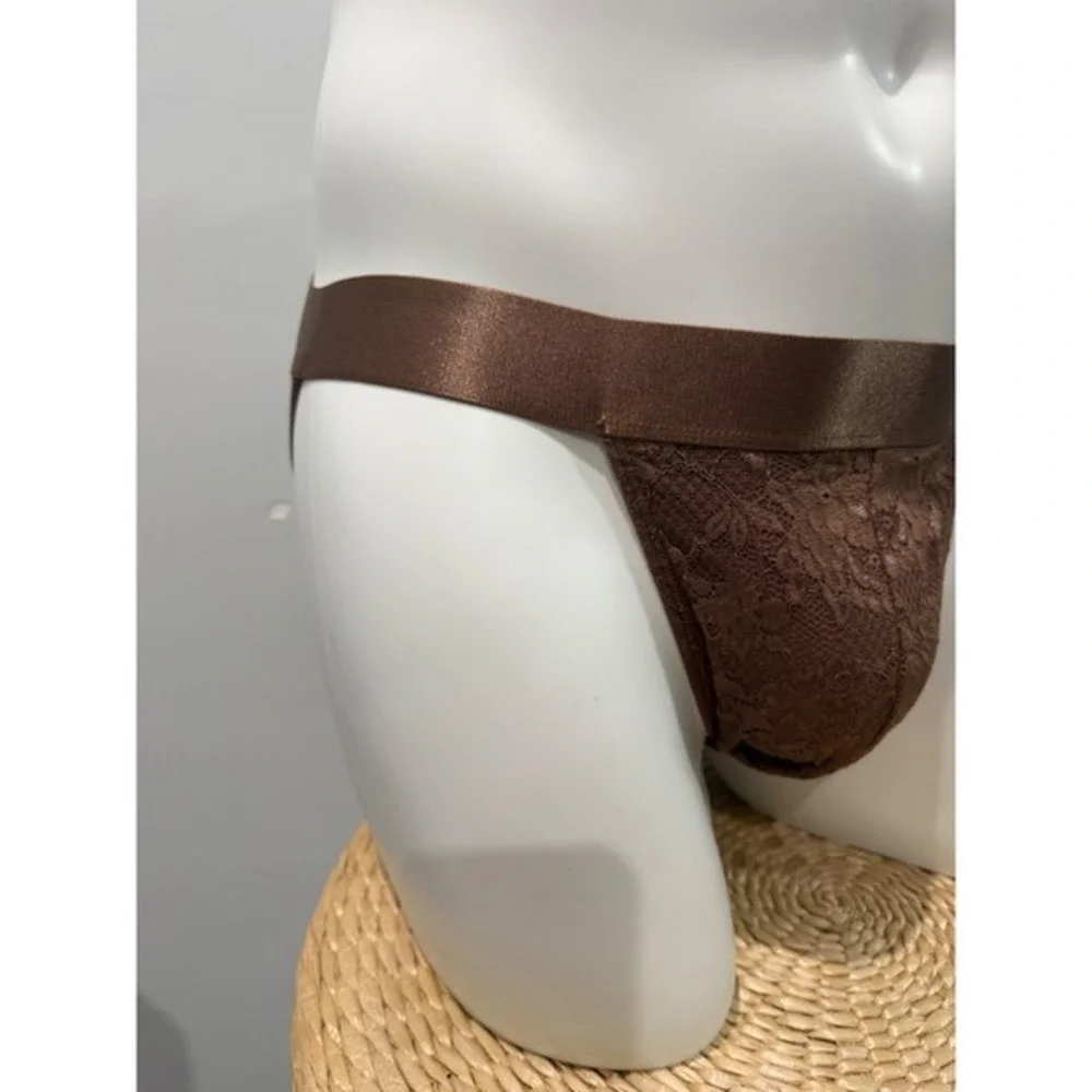 Cosabella Designer Lace Jock Strap Never Say Never DUE Size L NWT